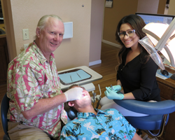 The dental exam is just about complete